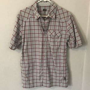REI Men’s Quick Dry Wicking Short Sleeve Polo M